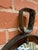 Modern Vintage Oval Iron Frame Wall Mirror With Hanging Loop For Sale - Image 3 of 10
