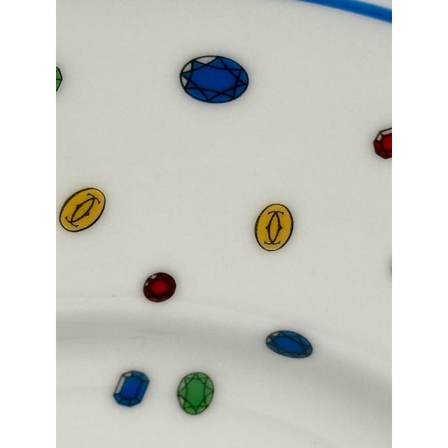 Vintage Cartier La Maison Des Enfants Porcelain Child’s Dining Set – Panther Motif – 1988 For Sale In West Palm - Image 6 of 12