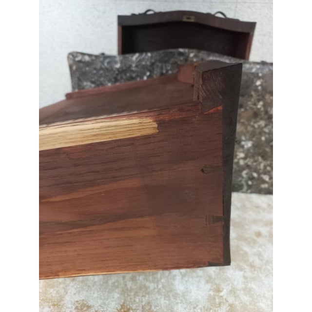 Oak and Marble Cabinet For Sale - Image 5 of 7