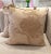 Contemporary Cream Flocked Pillows - a Pair For Sale - Image 10 of 10