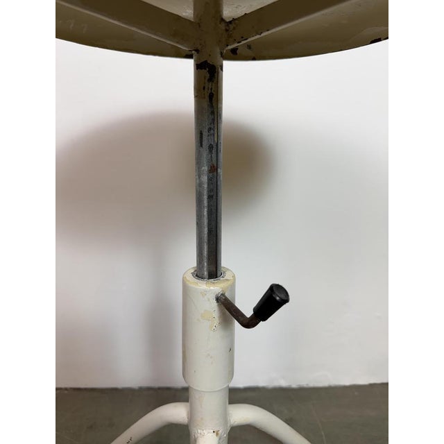 Industrial Iron Height Adjustable Stool, 1960s For Sale - Image 12 of 16