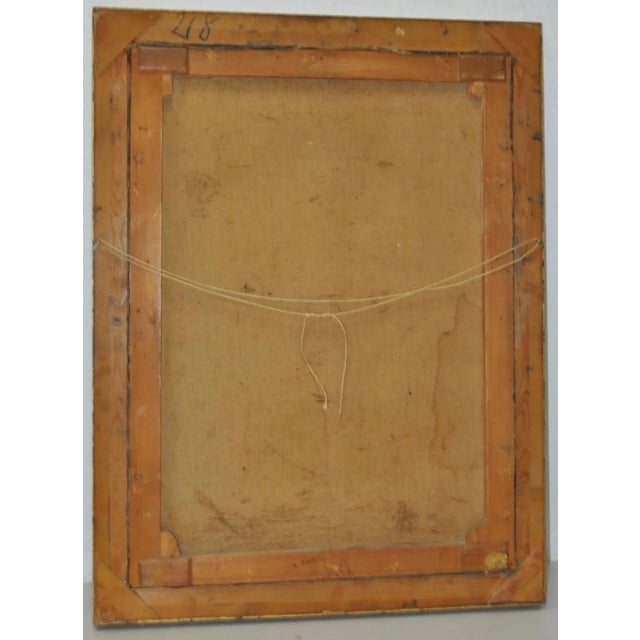 Gray Carl Stilling (Denmark, 1874-1938) "Dutch Girl" Oil on Canvas C.1924 For Sale - Image 8 of 9