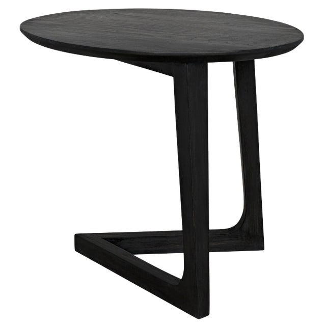 NOIR Cantilever Table, Charcoal Black For Sale