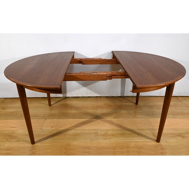 Scandinavian Teak Dining Room Table, 1970s For Sale - Image 18 of 18