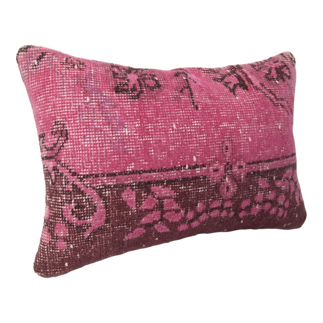 Handmade Turkish Rug Pillow Case -14'' X 20'' For Sale