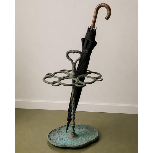 Vintage Brass Umbrella Stand, 1930s For Sale - Image 3 of 15