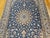 Vintage Persian Nain Area Rug, Hand-Knotted Wool & Silk, Floral Pattern, 6x9, Royal Blue & Ivory For Sale - Image 10 of 16