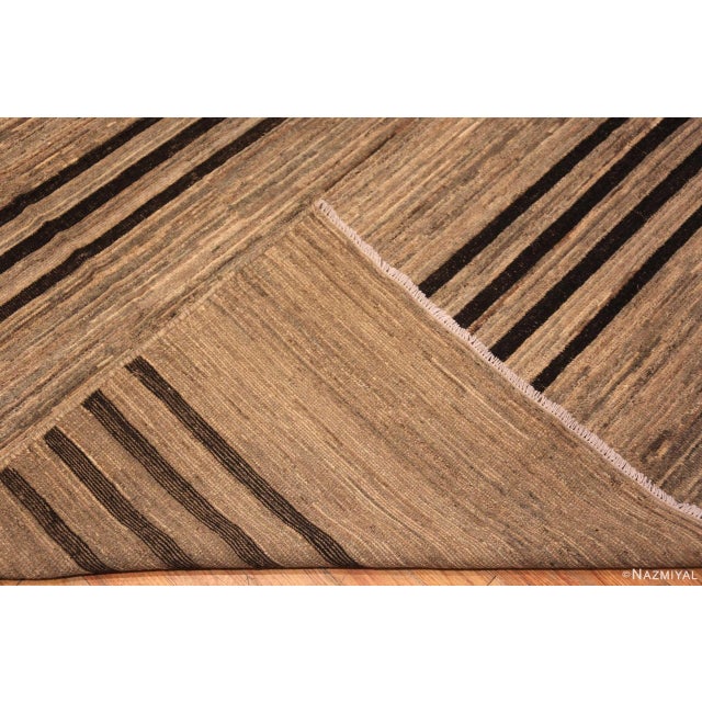 Textile Nazmiyal Collection Large Earthy Tones Luxurious Decorative Modern Rug For Sale - Image 7 of 7