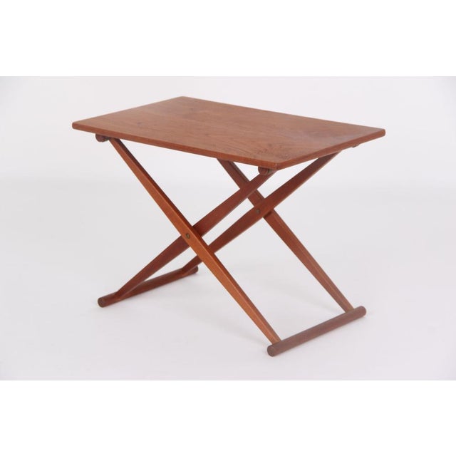 Danish Model 1035 Folding Table in Teak by Knud Andersen, 1950s For Sale - Image 3 of 12