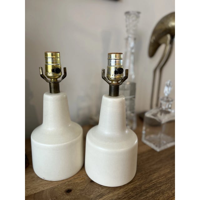 Lotte and Gunnar Bostlund 1960s Lotte & Gunnar Bostlund Minimalist Lamps-a Pair For Sale - Image 4 of 8