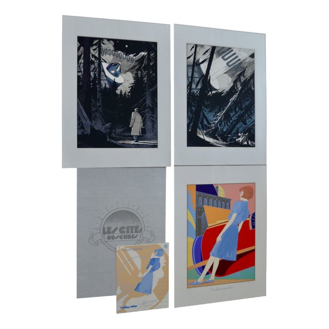 François Schuiten, Triptych, 1996, Serigraphs, Set of 3 For Sale