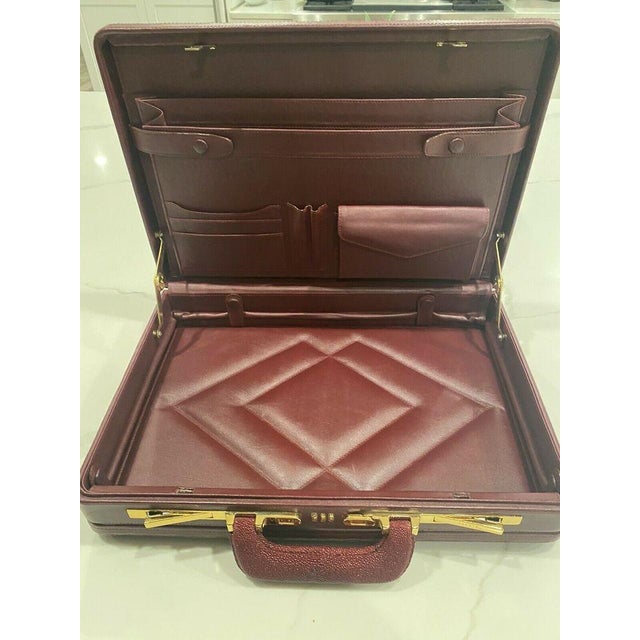 Vintage Mid Century Briefcase Presto Leather Stingray Briefcase Chairish