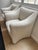 Authentic. Recently reupholstered in Holly Hunt Teddy fabric - winter white.