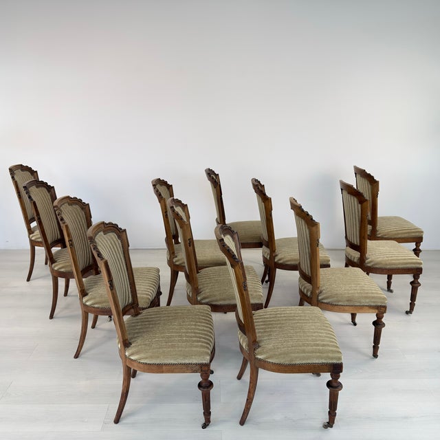 1960s J. Warin Meubles Dining Chairs - Set of 12 For Sale - Image 5 of 15