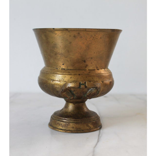 Vintage Brass Planter or Catchepot For Sale - Image 4 of 10