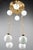 Metal Art Deco Chandelier with Opal Glass Shades, Vienna, 1920s For Sale - Image 7 of 18