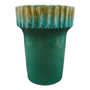 Mid 20th Century Robinson Ransbottom Roseville, Oh Monumental Cog Gear Planter