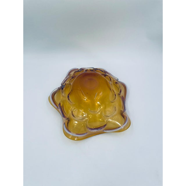 Glass Vintage Decorative Artistic Bowl, 1965 For Sale - Image 7 of 10