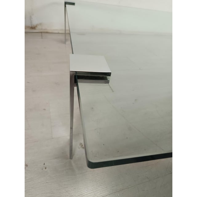 Large Vintage Table Basse Chrome from Roche Bobois, 1970s For Sale - Image 12 of 15
