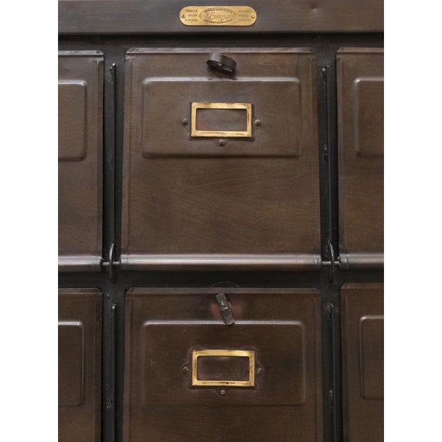 Mid-Century Industrial Steel 15-Tier Cabinet, Italy, 1950s For Sale - Image 15 of 18