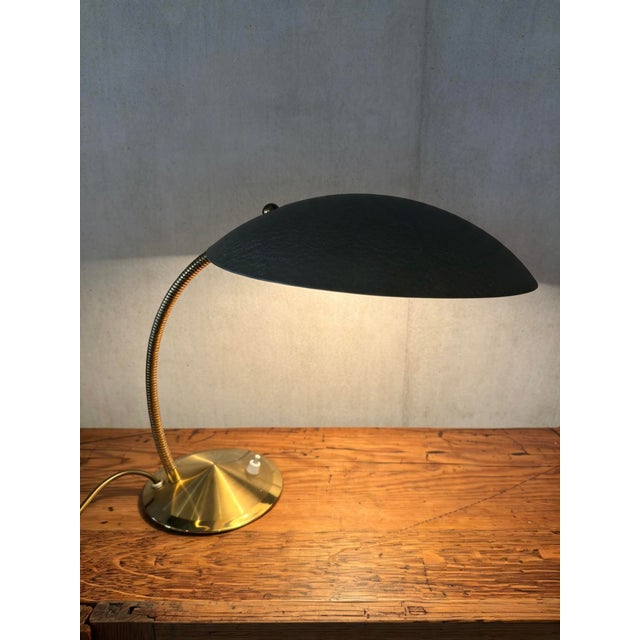 Bauhaus Modernist Goose Neck Table Lamp by Gebrüder Cosack Ligting, Germany, 1950s For Sale - Image 3 of 11