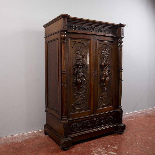 Carved Secretaire with Drawers For Sale - Image 14 of 18
