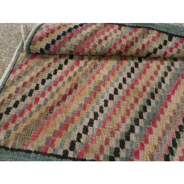 Galerie Shabab Collection Mid-20th Century Handmade Turkish Anatolian Throw Rug For Sale - Image 10 of 10