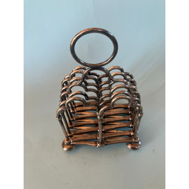 Rare 19th Century English Hallmarked Silver Campaign Folding Toaster Rack For Sale - Image 11 of 16