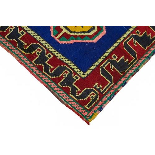 Multicolor Bohemian Runner Rug For Sale - Image 4 of 7