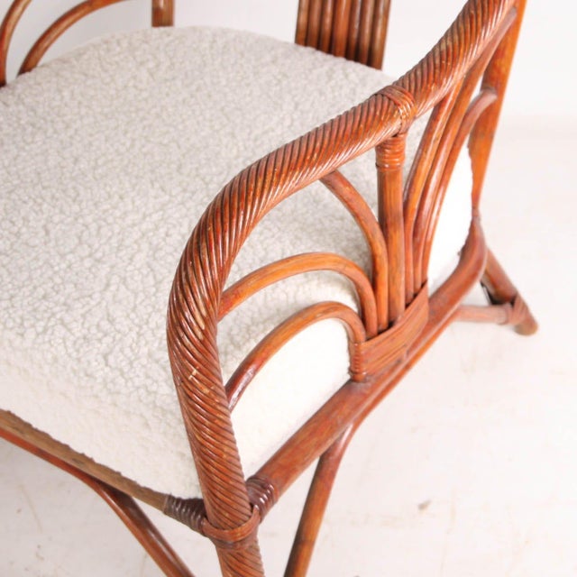 Rattan Armchairs, 1970s, Set of 2 For Sale - Image 12 of 15