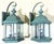 Pair of Solid Brass Outdoor Wall Lantern Sconces – Vintage Aged Verdigris For Sale - Image 15 of 15