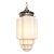 Art Deco Skyscraper Milk Glass Pendant Light, Large 22" Hardwired Ceiling Fixture New Wiring For Sale