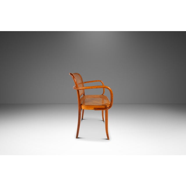 Wood Mid-Century Modern Bentwood Model 811 "Prague" Armchair by Josef Frank Josef Hoffmann for Stendig, Czechoslovakia, C. 1960s For Sale - Image 7 of 18