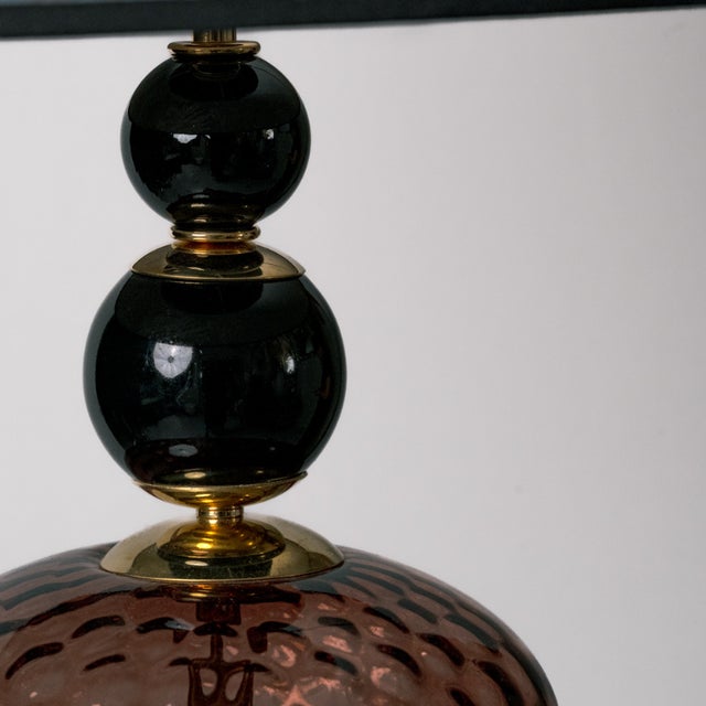 Yellow Cone Murano Lamps, 1970s, Set of 2 For Sale - Image 4 of 5