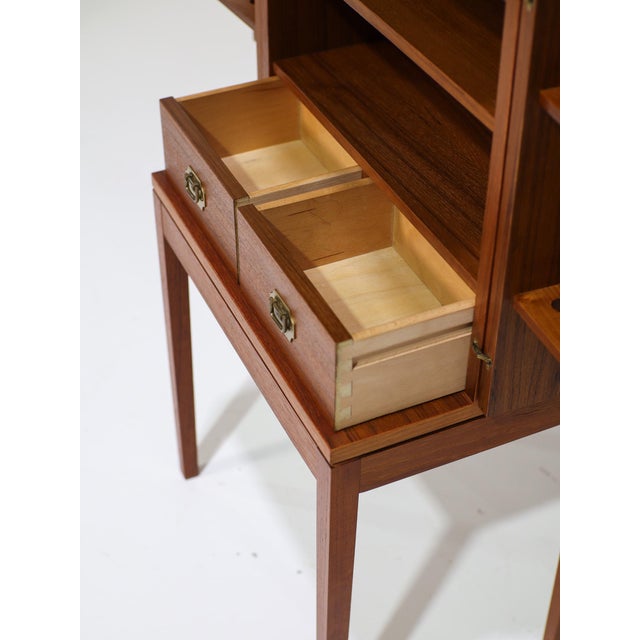 Wood Danish Teak Bar Cabinet by Henning Korch for Silkeborg Møbelfabrik, 1960s For Sale - Image 7 of 14