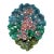 19th Century Rare French Majolica Reticulated Flowers Platter For Sale