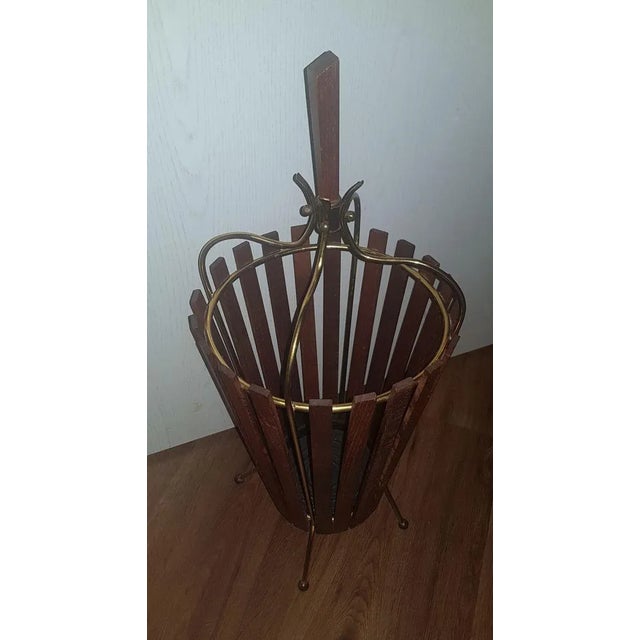 Teak Umbrella Stand, 1960s, in Very Good conditions. Designed 1960 to 1969