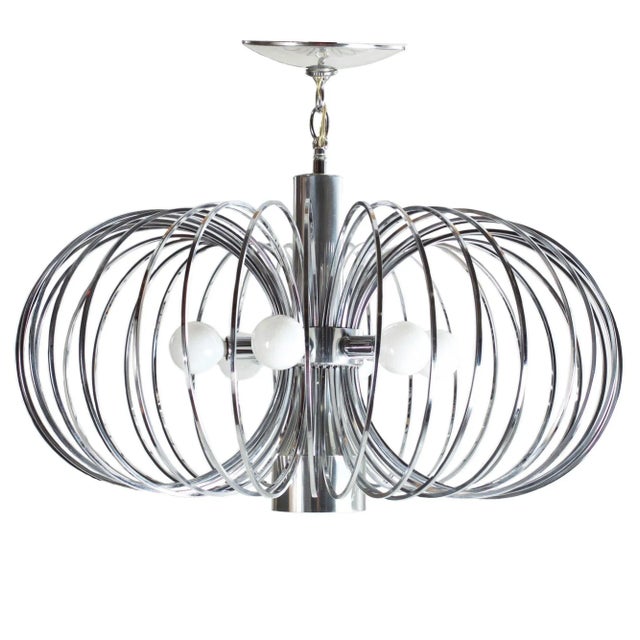 Mid-Century Modern "See-Through" Chandelier by Gaetano Scolari for Lightolier For Sale - Image 10 of 10