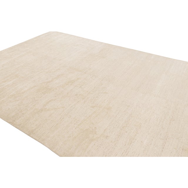 Rug & Kilim Rug & Kilim’s Contemporary Textural Rug in Beige, Cream and White Tones For Sale - Image 4 of 8