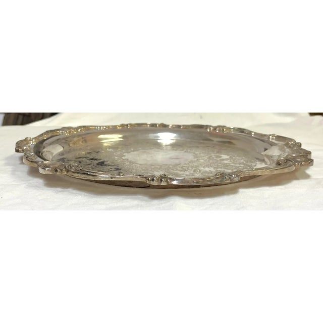 Silver Vintage Wilcox International Silver Co. Silverplate Platter For Sale - Image 8 of 13