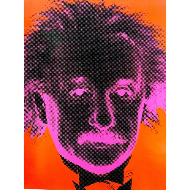 1990s Vintage 1991 Albert Einstein " Faces " Collector's Pop Art Poster Print For Sale - Image 5 of 12
