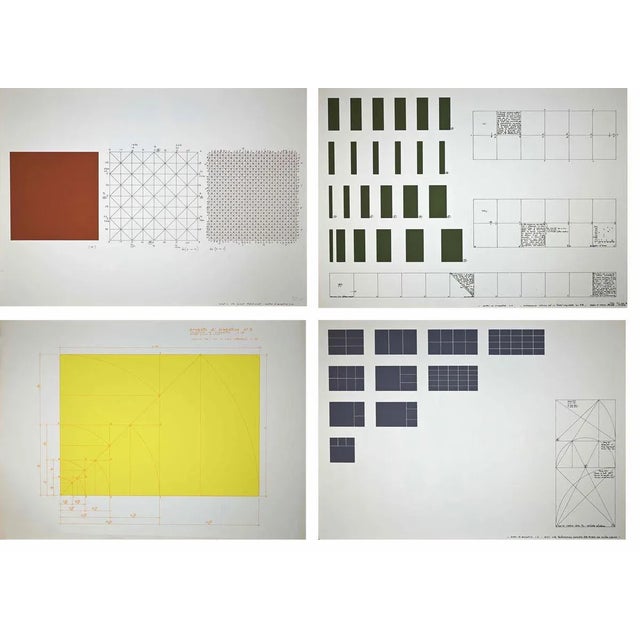 Renata Boero, Bending Hypothesis: 3,4,5,6, Screen Prints, 1980, Set of 4 For Sale - Image 6 of 6