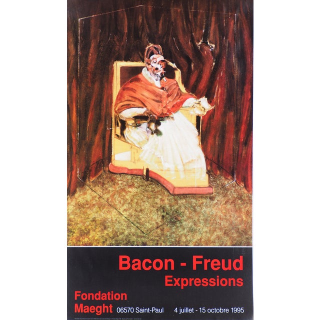 After Francis Bacon, The Pope, Original Vintage Poster, 1995 For Sale