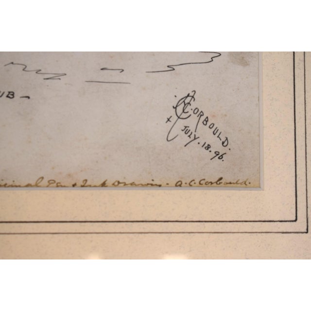 Art Sz: 12 1/2"H x 10"W Frame Sz: 19 3/4"H x 17"W Provenance: From The Collection of Nicholas Colquhoun-Denvers, former...