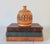 Vintage handmade pyrography lidded wood trinket box. Dated 1978. Minor age wear.