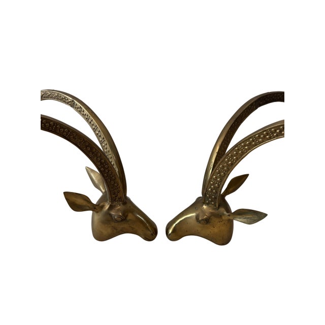Vintage Brass Ibex or Rams Head Coffee Table Bases, C. 1960s For Sale - Image 4 of 14