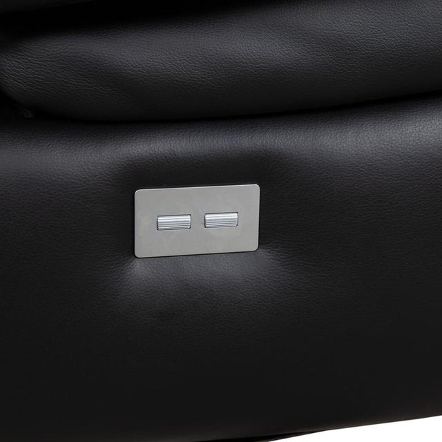Mondo Multimaxx Relaks Leather Armchair Black Electric Function For Sale - Image 10 of 18