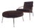 Set of Lounge Chair and Ottoman by Rodolfo Dordoni for Minotti Berman, Italy, 1990s For Sale