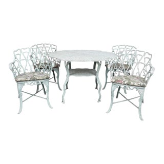 Verdigris Patio Dining Set 5pcs For Sale