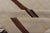Ivory Ground Vintage Turkish Kilim Rug With Brown Stripes Wool Design For Sale - Image 10 of 11